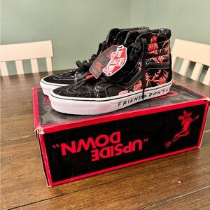 Stranger Things VANS mens size mens 8.5 new with box and tags!